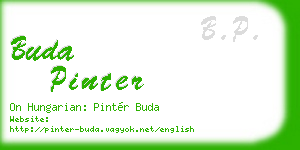 buda pinter business card